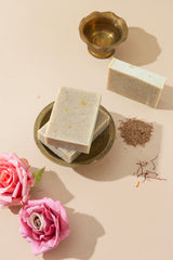 Saffron sandal soap