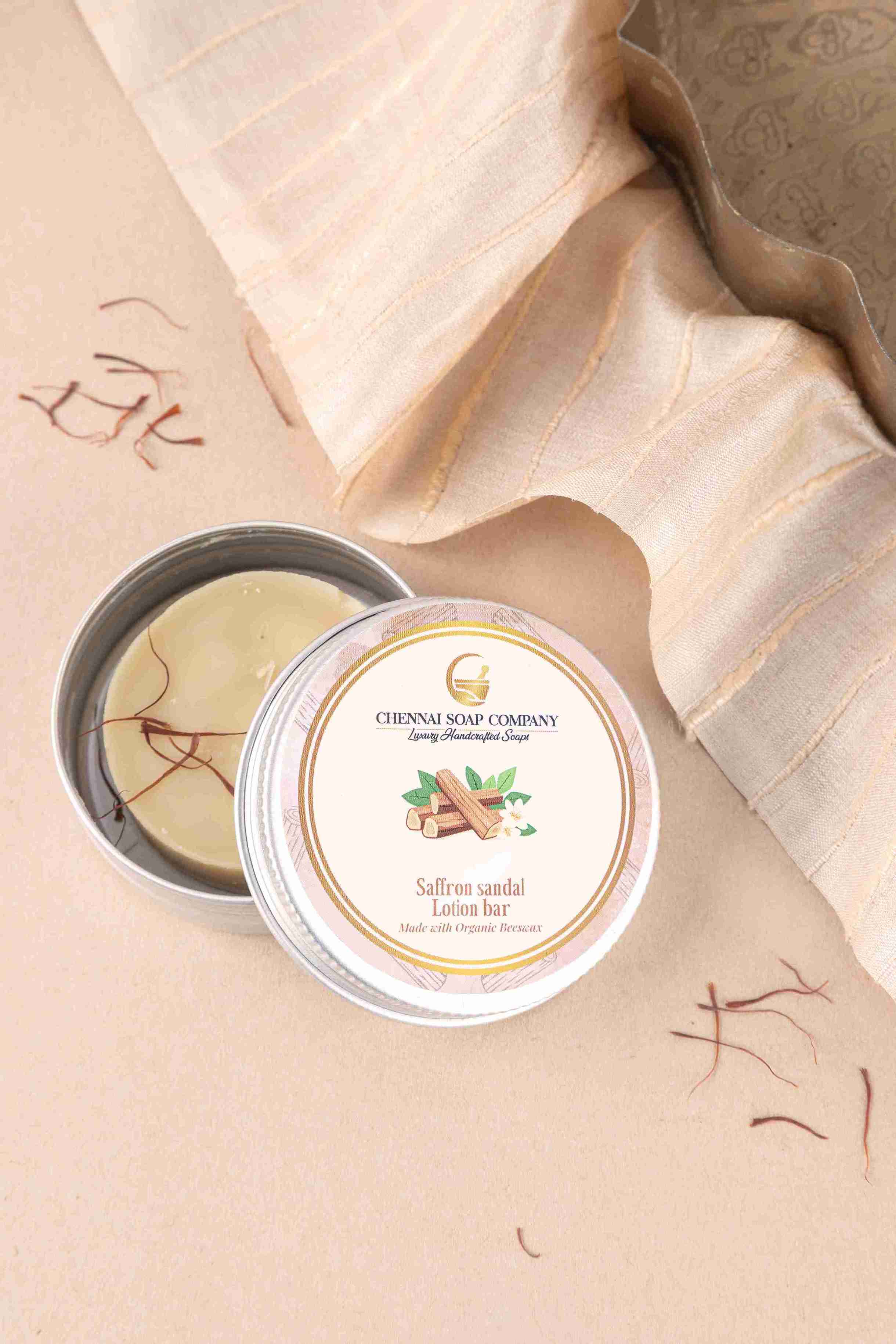 Saffron Sandal lotion bar