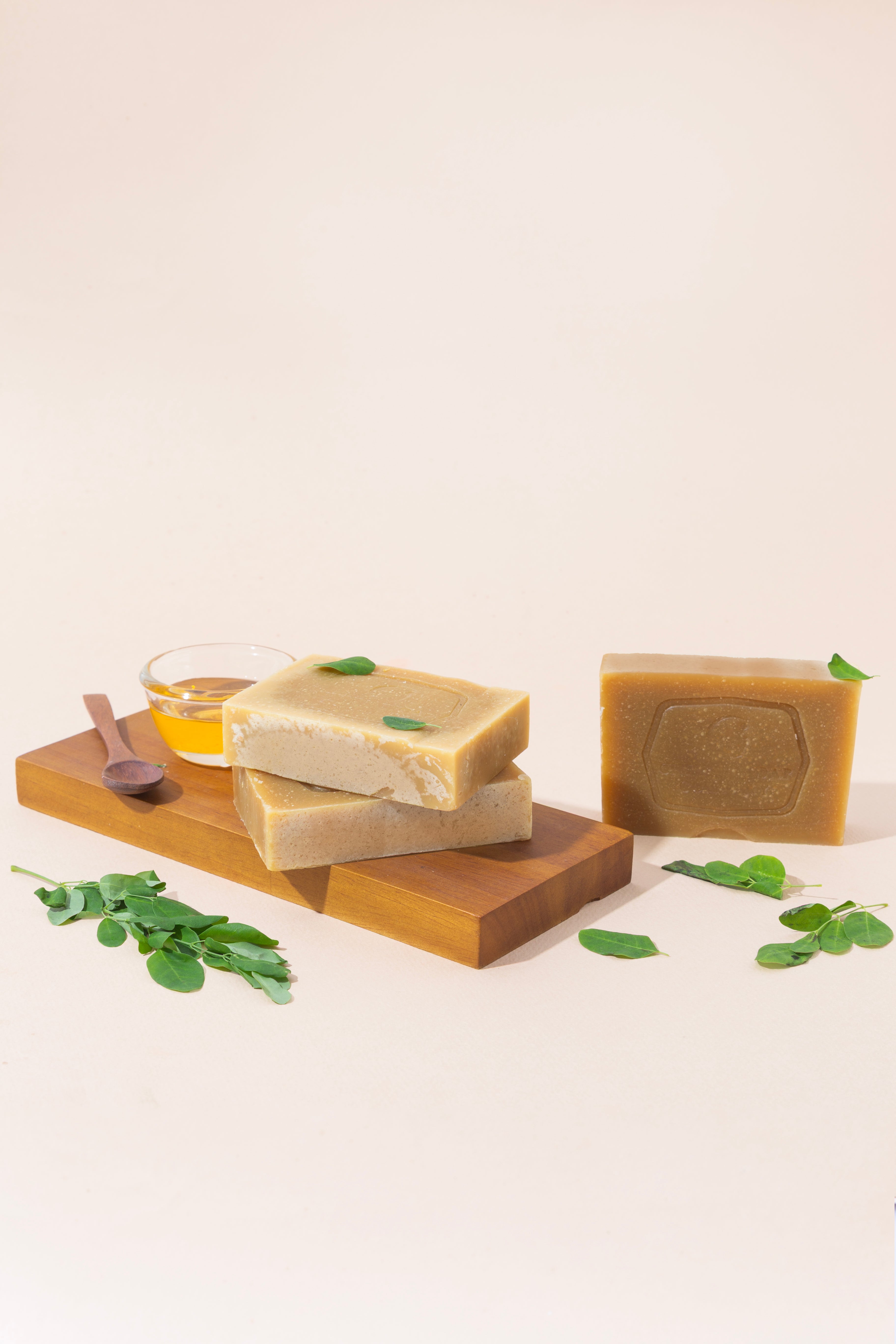 Moringa basil soap