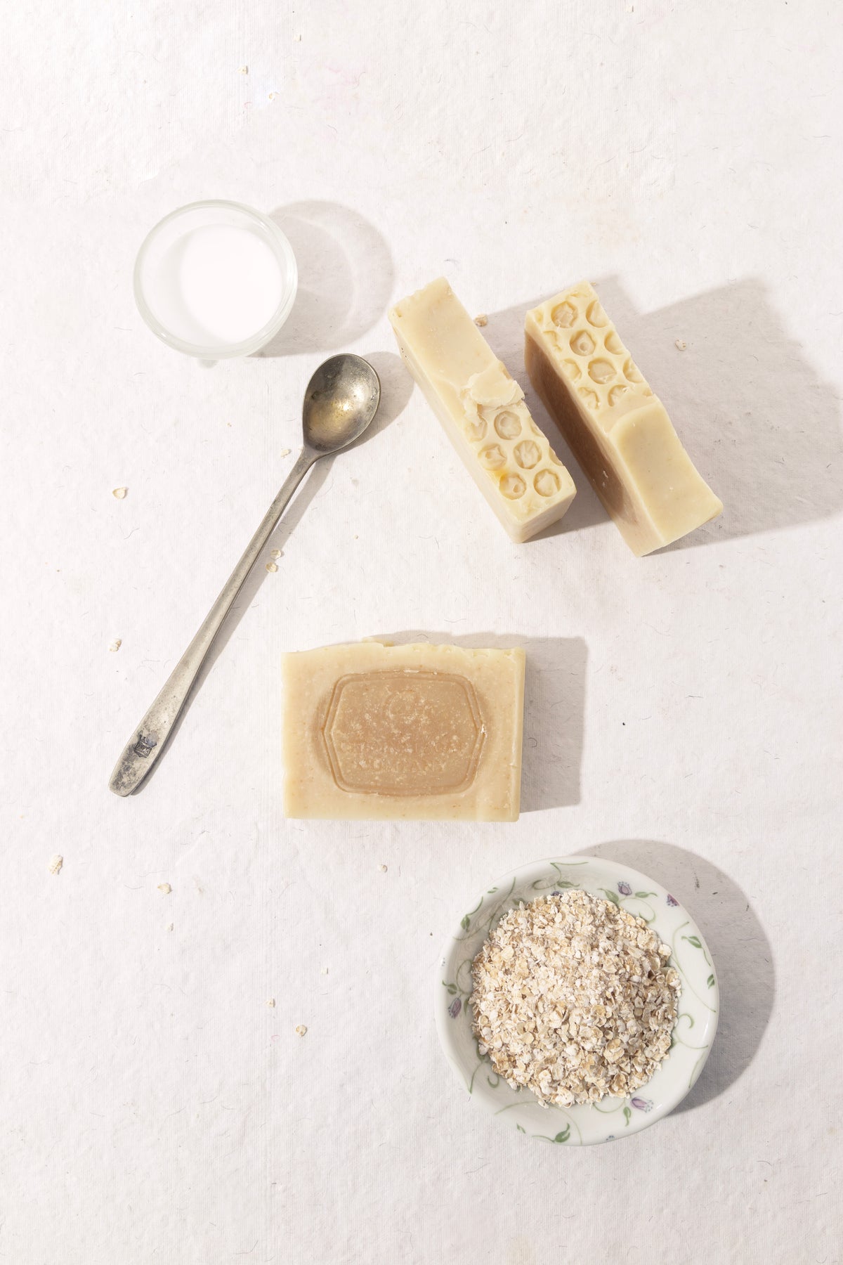 Goats milk honey and oats soap