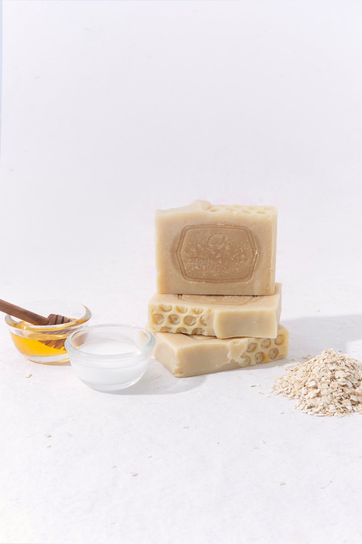 Goats milk honey and oats soap